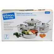 Wholesale - 7pc GV LANDON S.STEEL COOKWARE SET C/P 2, UPC: 085081913463